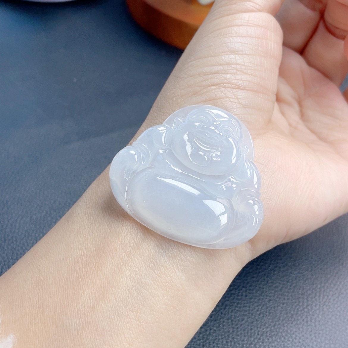 【闪购商品】翡翠颈饰未镶嵌78号 白冰大佛公