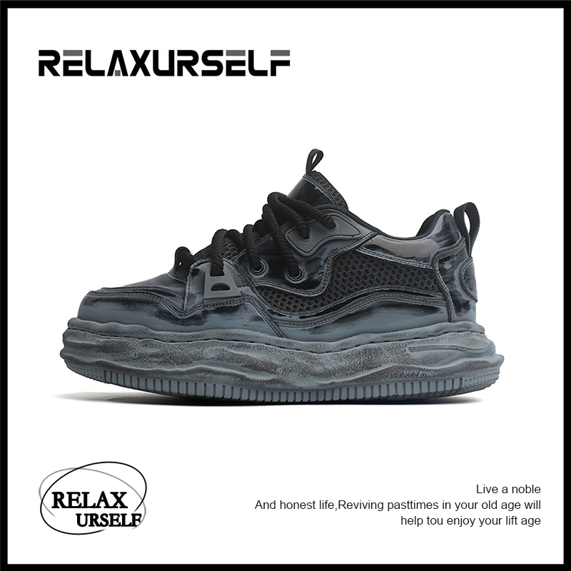 RELAXURSELF男士时尚休闲百搭夏季小众低帮厚底潮鞋ins休闲运动鞋