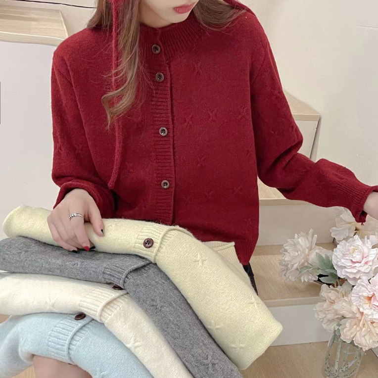 2025加厚开衫针织毛衣显瘦百搭