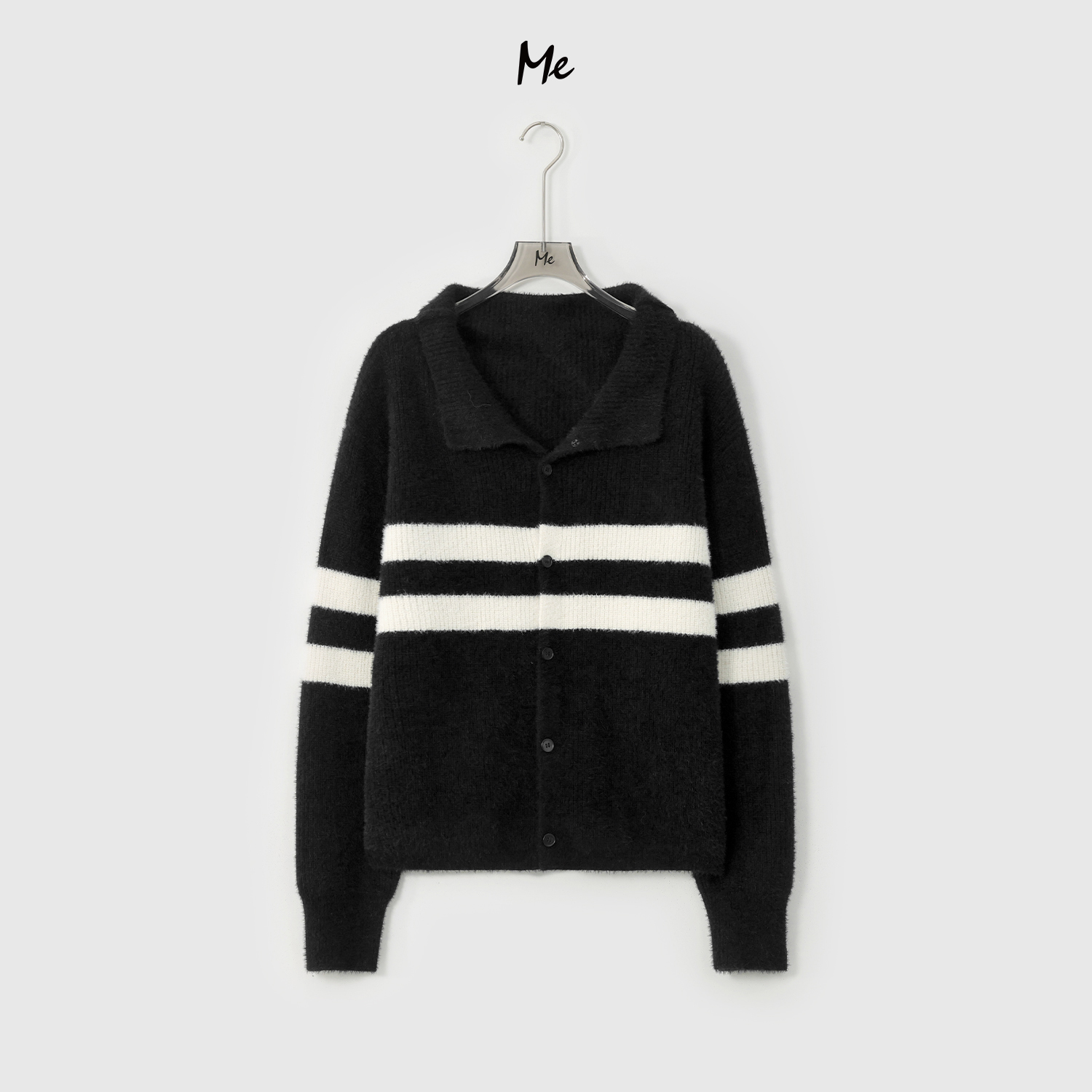 ME【熊猫毛衣】100绵羊毛松软绒感亲肤时尚百搭针织毛衣MEQA1285