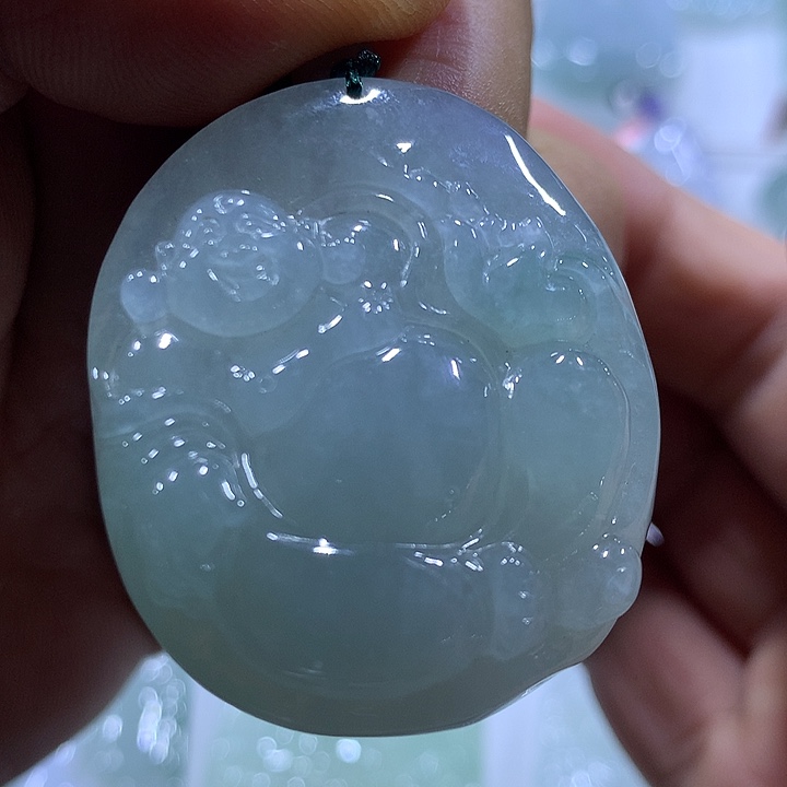 翡翠未镶嵌颈饰天然翡翠A货吊坠