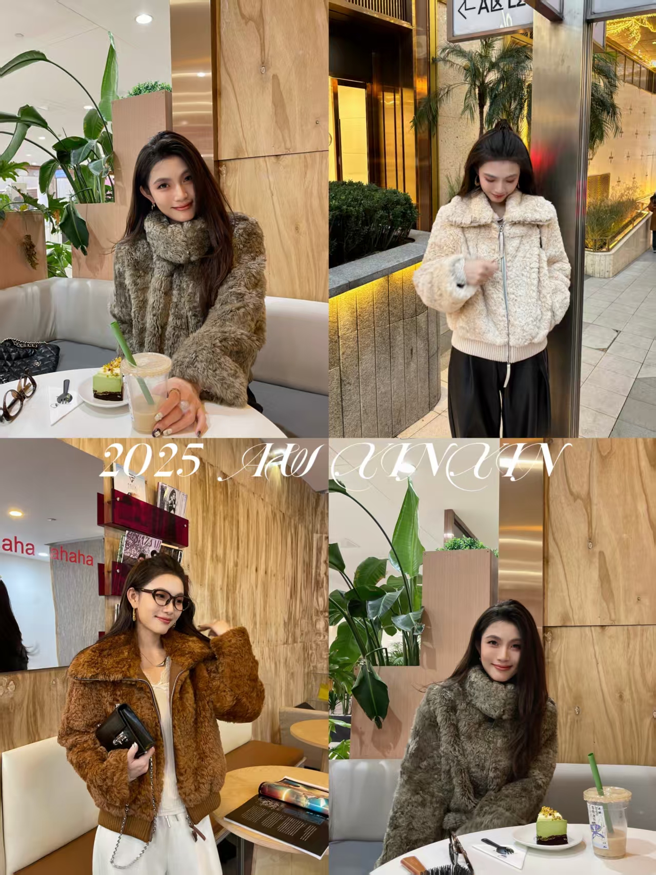 “ANNA兔”版型原料赞！25新款DU家獭兔毛皮草立翻领两穿