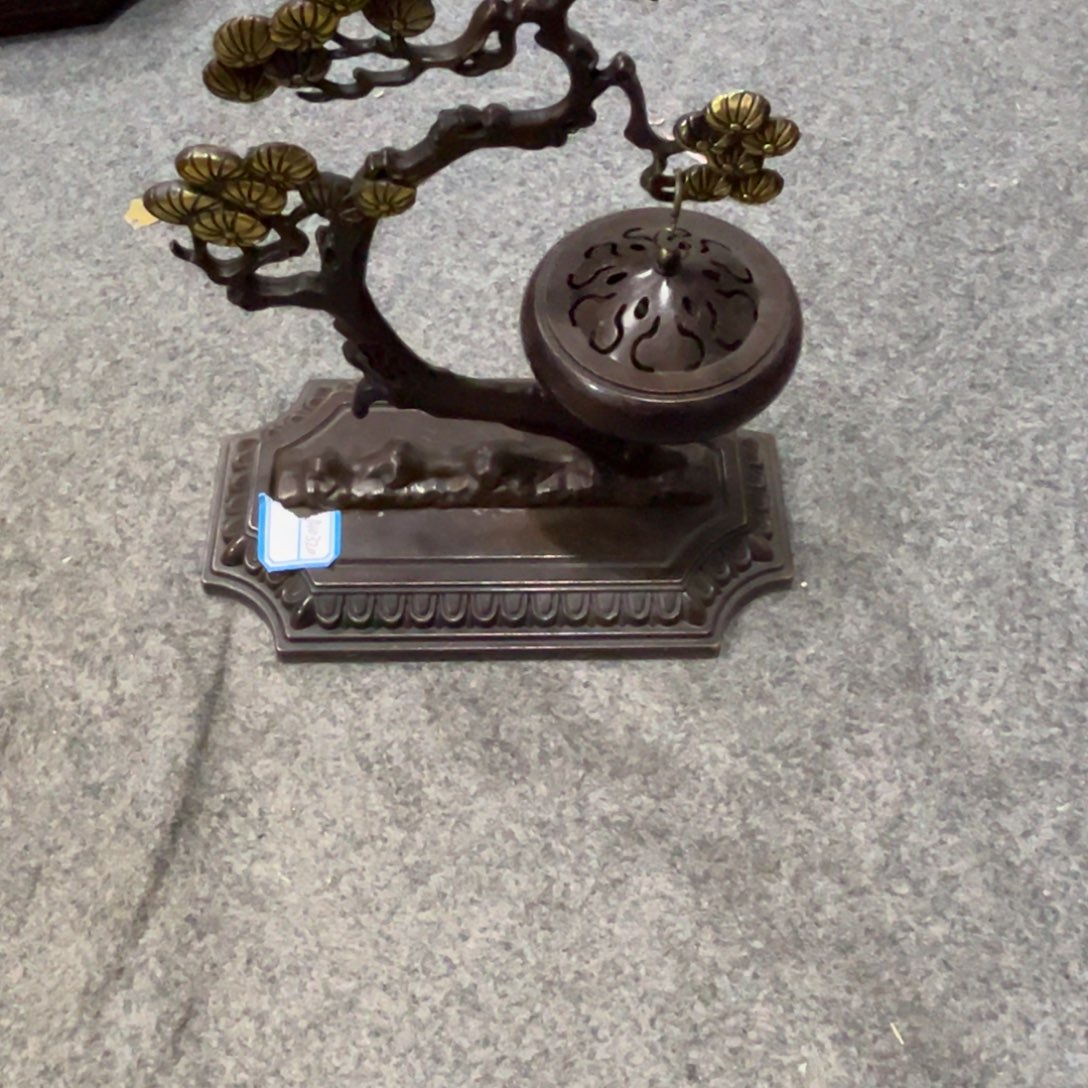 h***o木铜的一个熏香炉完整全品的