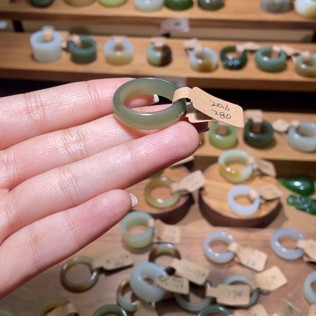 和田玉戒指未镶嵌喵*晨20.6