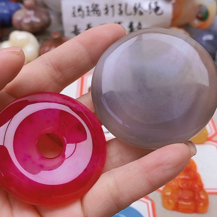 【闪购商品】未镶嵌玛瑙/玉髓珠宝半成品陈**