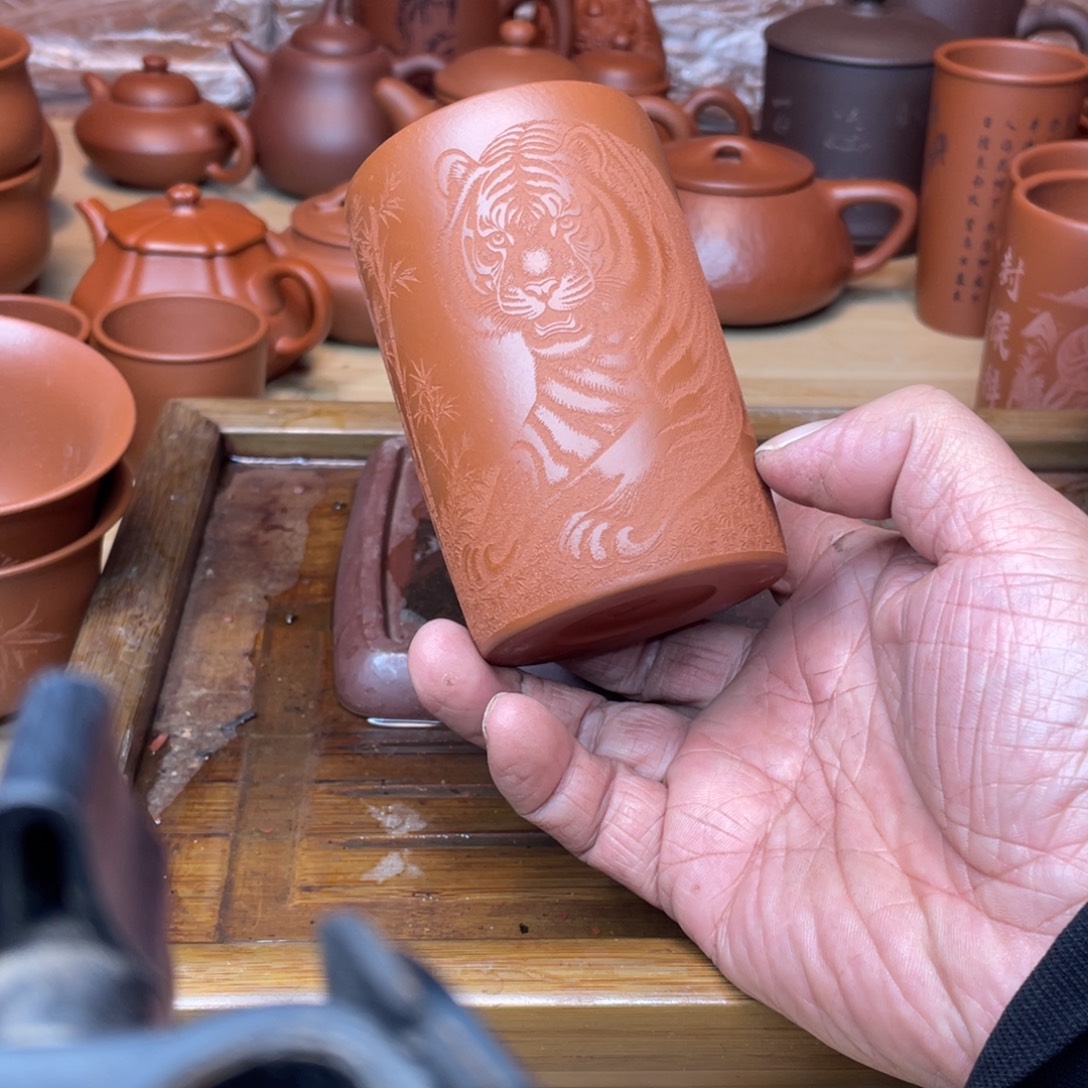 茶壶紫砂原矿赵庄朱泥