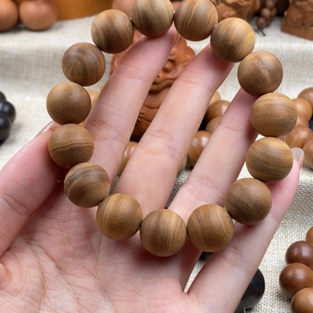 手串/手链檀香木迈索尔，老山檀香，奶香1.5（微瑕）