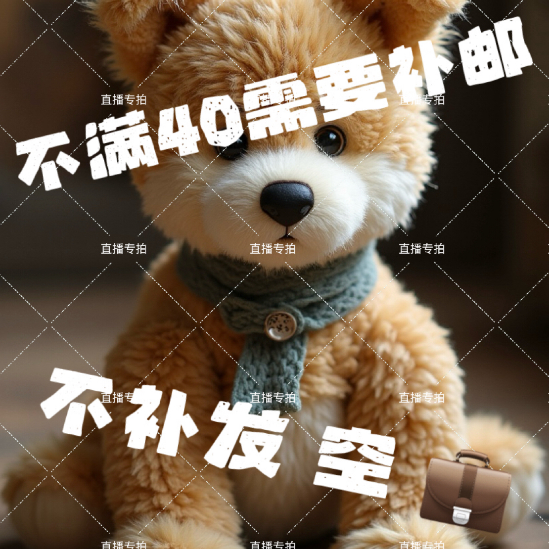 直播间专用 抱枕毛绒玩偶 没有售后 售出不退不换
