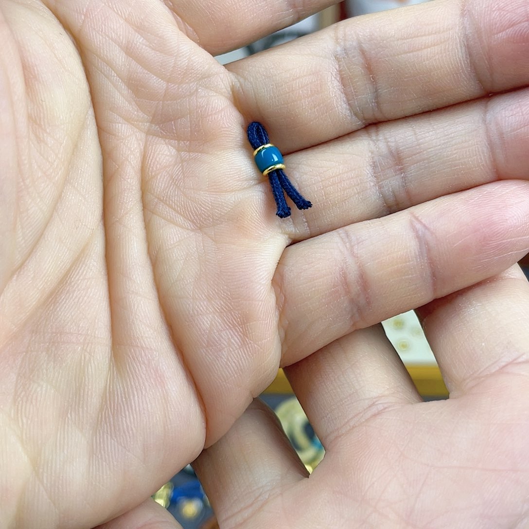 绿松石线束4.4×2.818K金镶嵌捭**阖