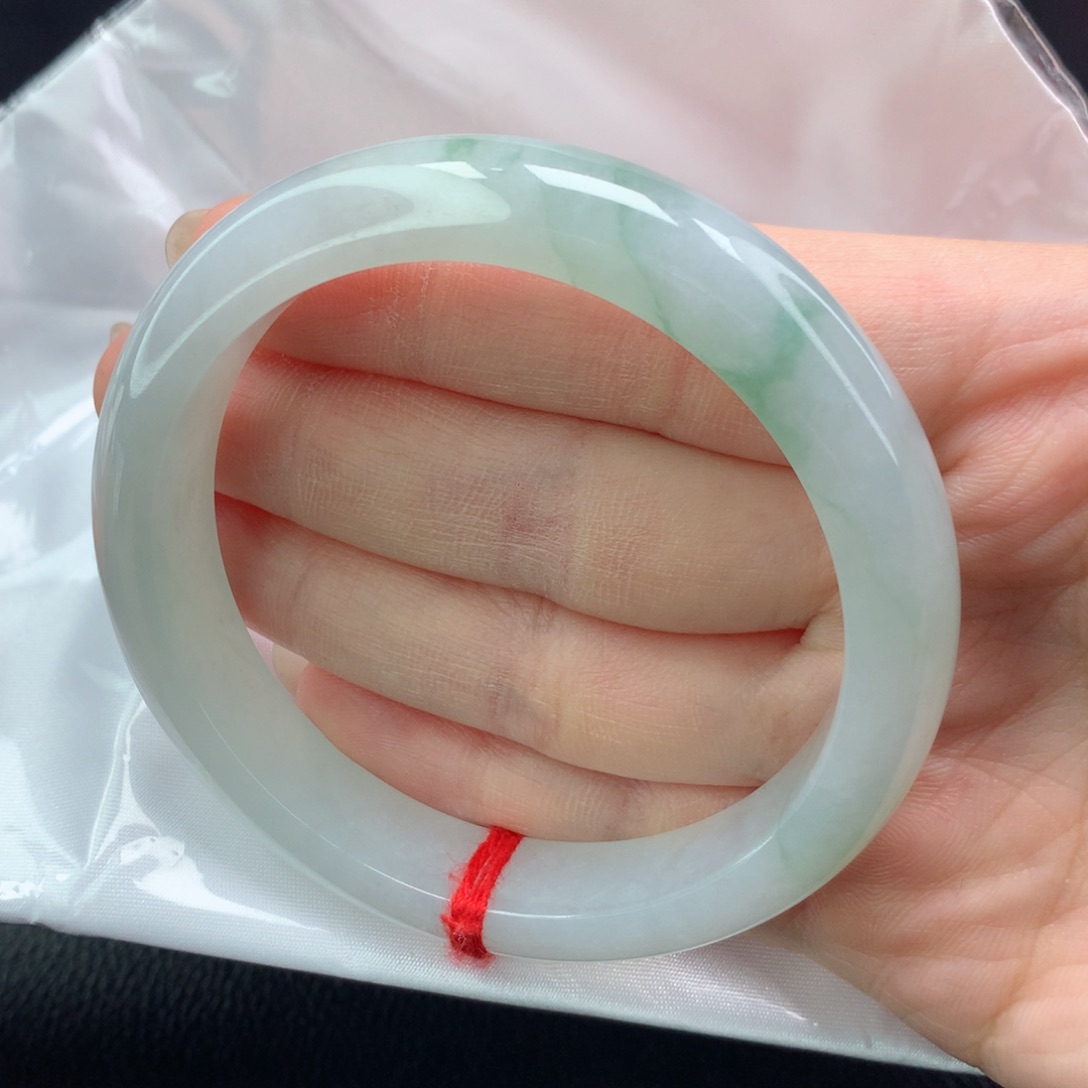 翡翠未镶嵌手镯，17号