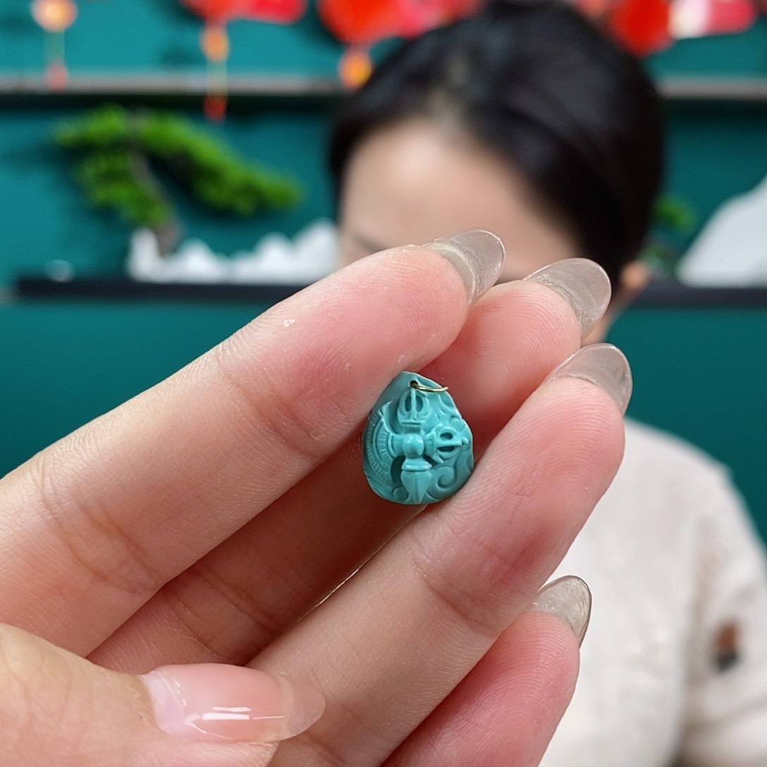 绿松石珠宝奇石未镶嵌