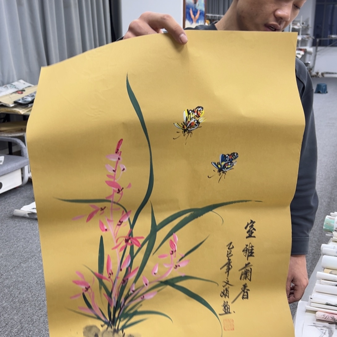 国画纯手绘字画宣纸