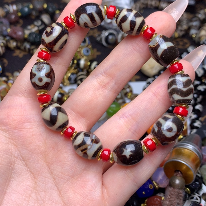 玛瑙/玉髓未镶嵌发一条