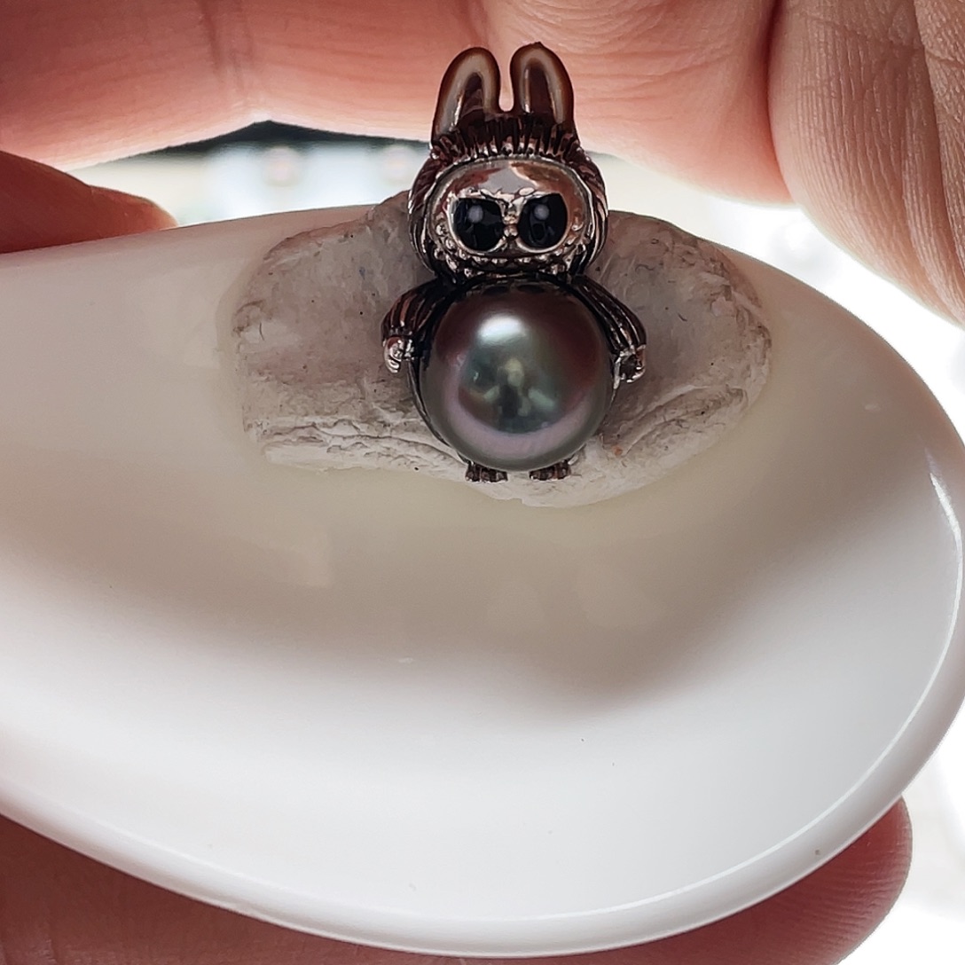 银S925镶嵌海水珍珠颈饰