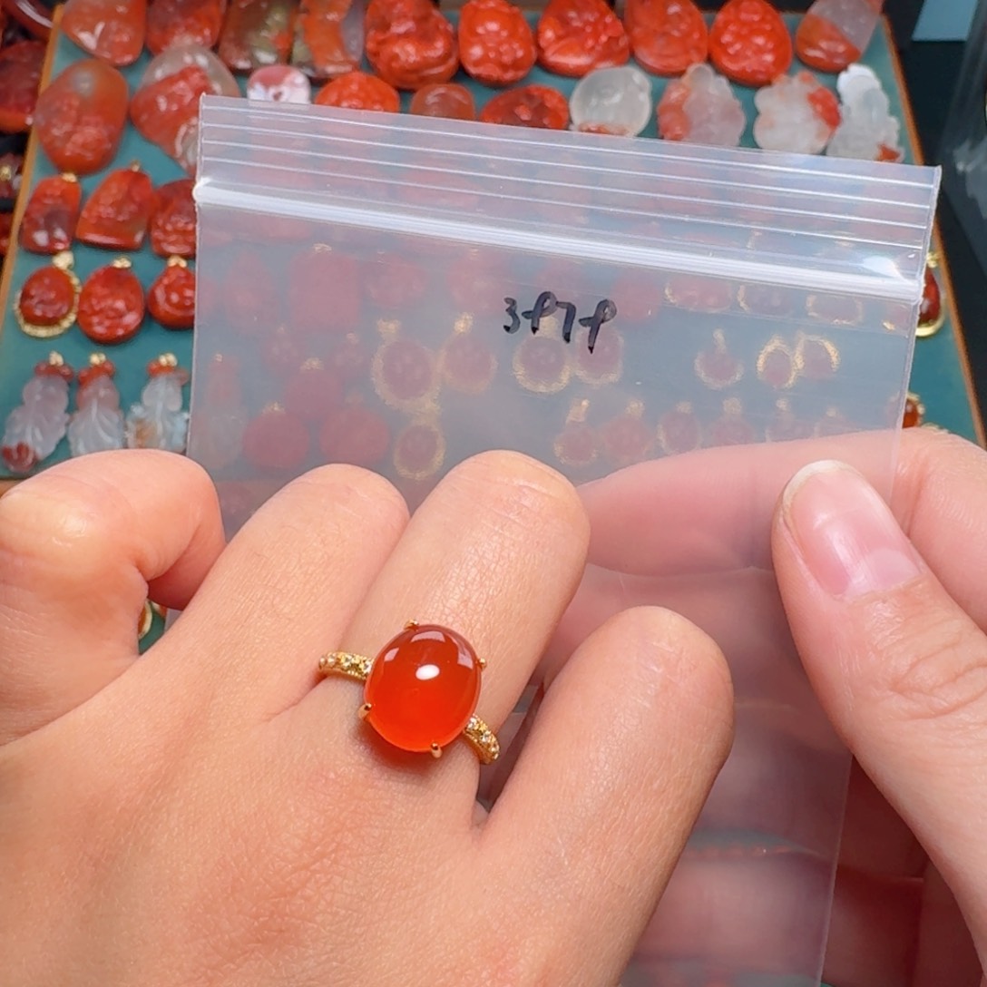 南红玛瑙南红银S925镶嵌