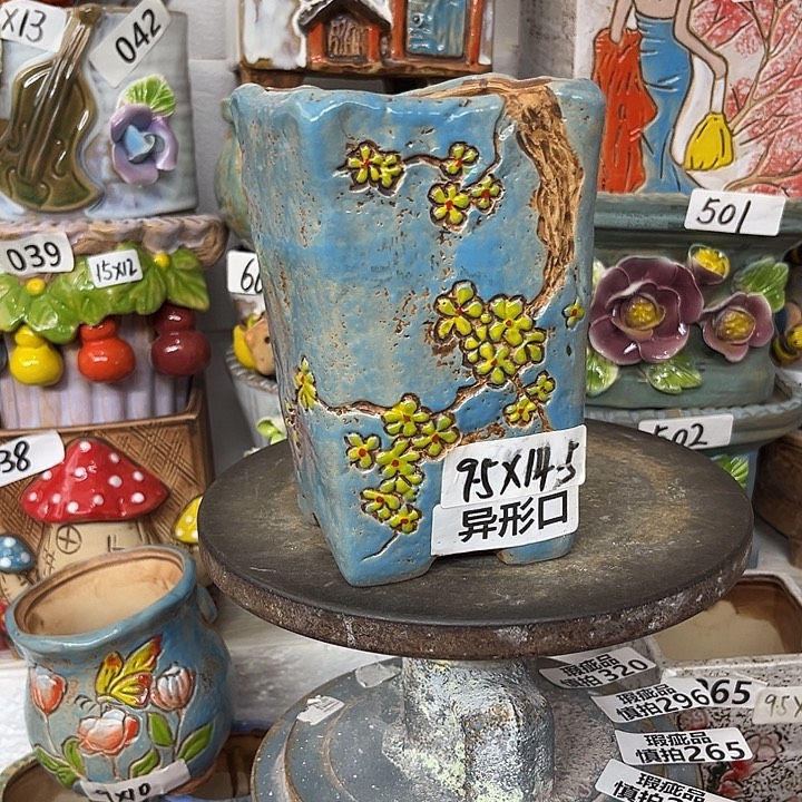 粗陶材质多肉花盆