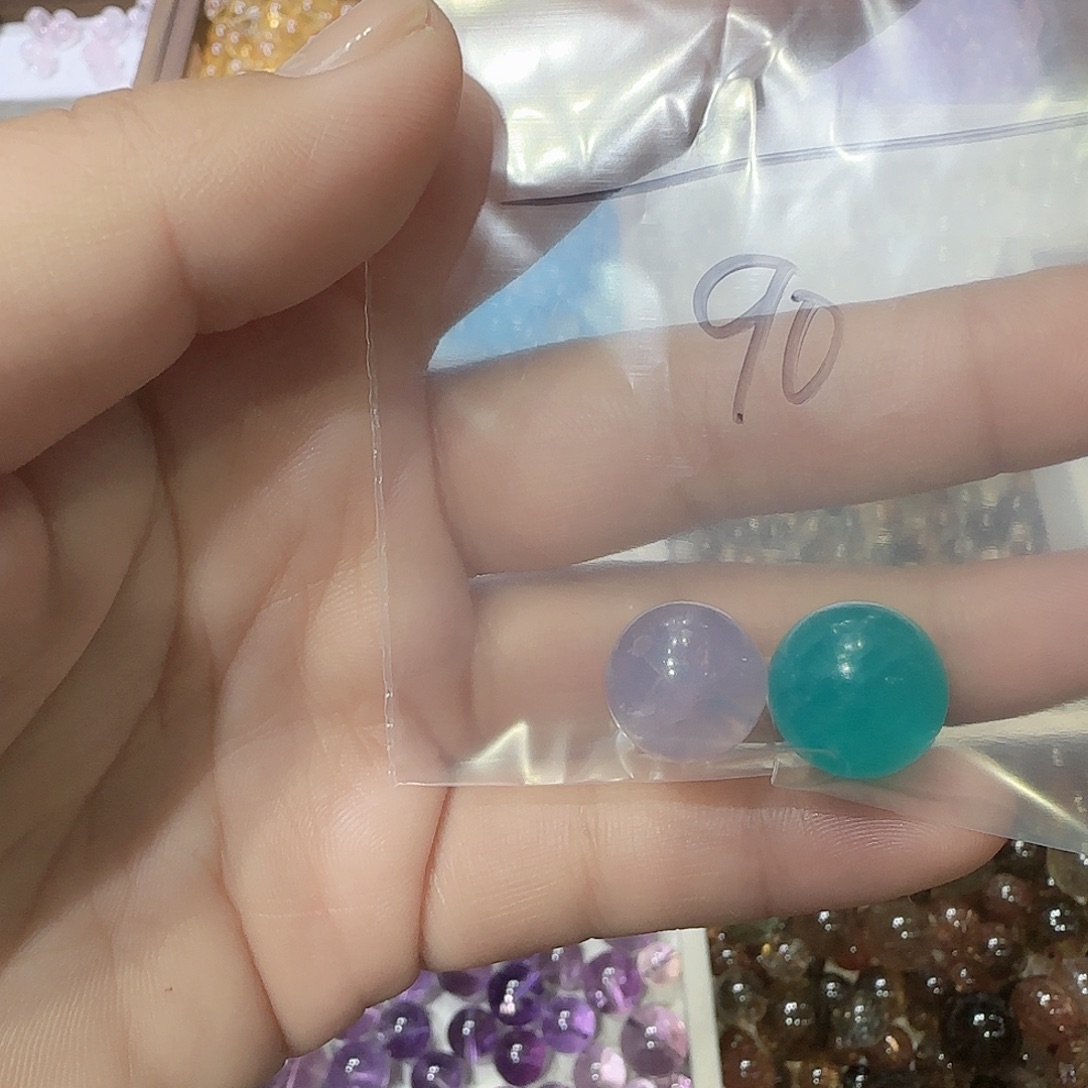未镶嵌紫晶珠宝半成品