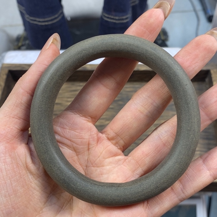 泥塑合香招cai 手工手镯64圈口