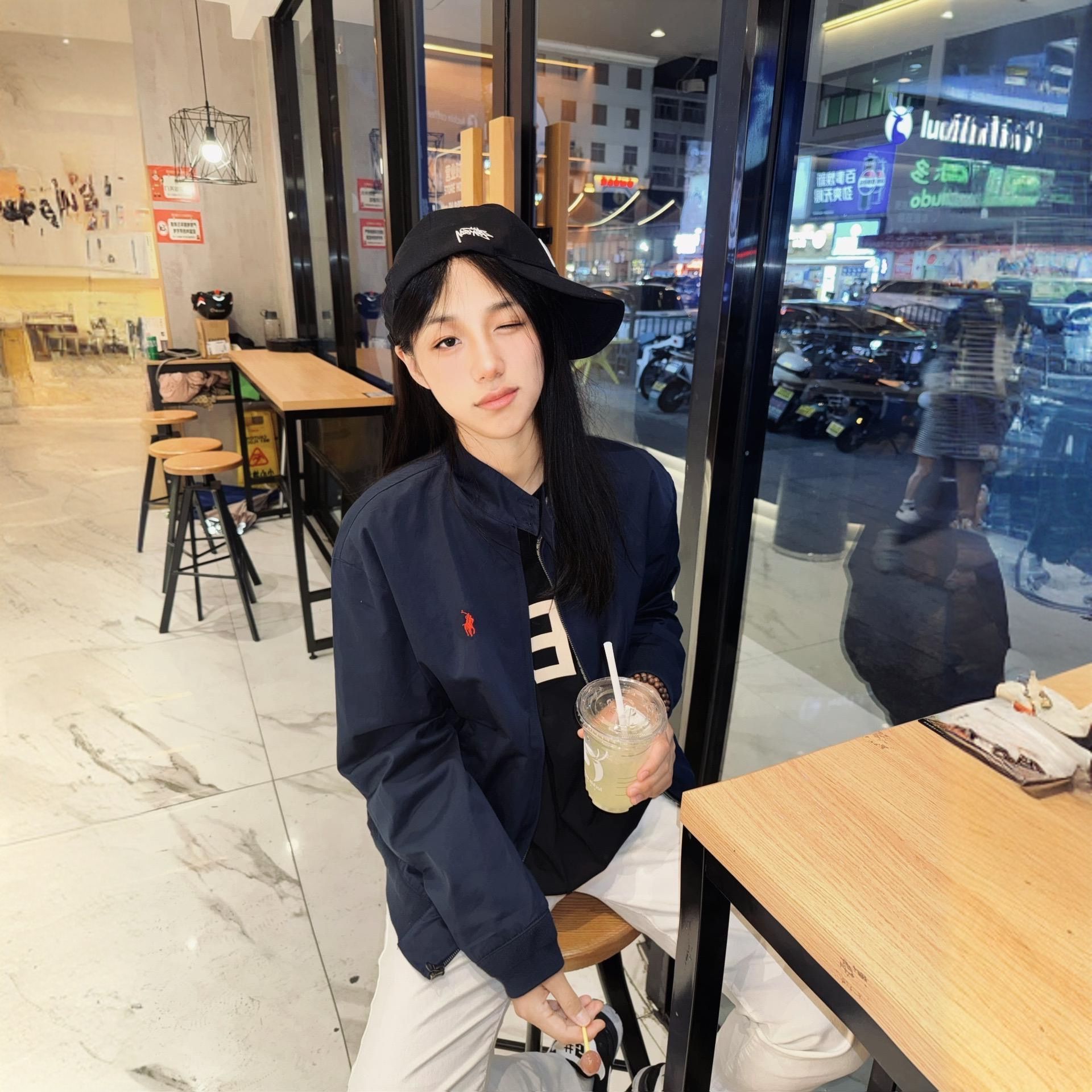 春秋季新款修身翻领外套男女美式复古高级感痞帅潮牌情侣夹克上衣