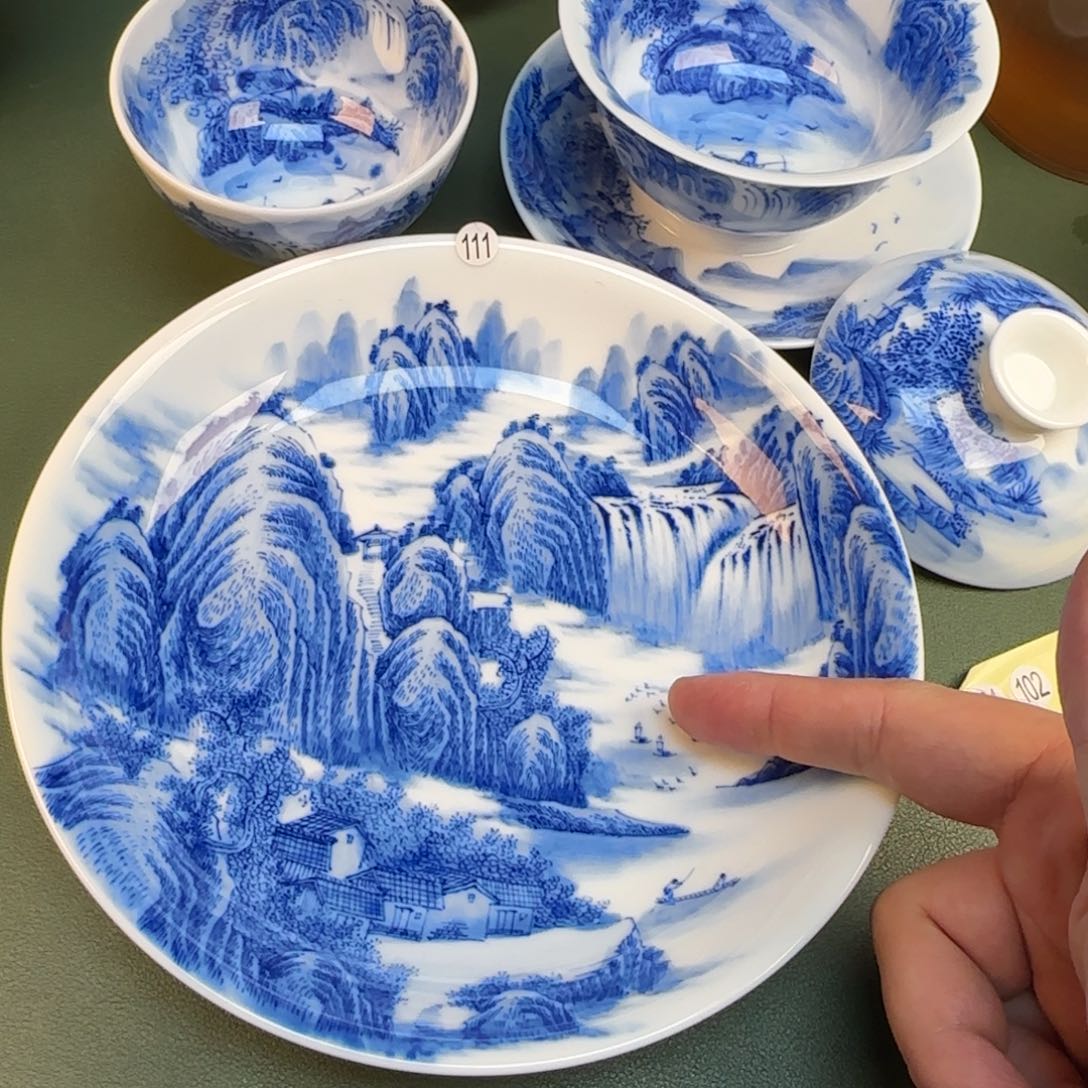 何***菜彦祖纯手工手绘茶具