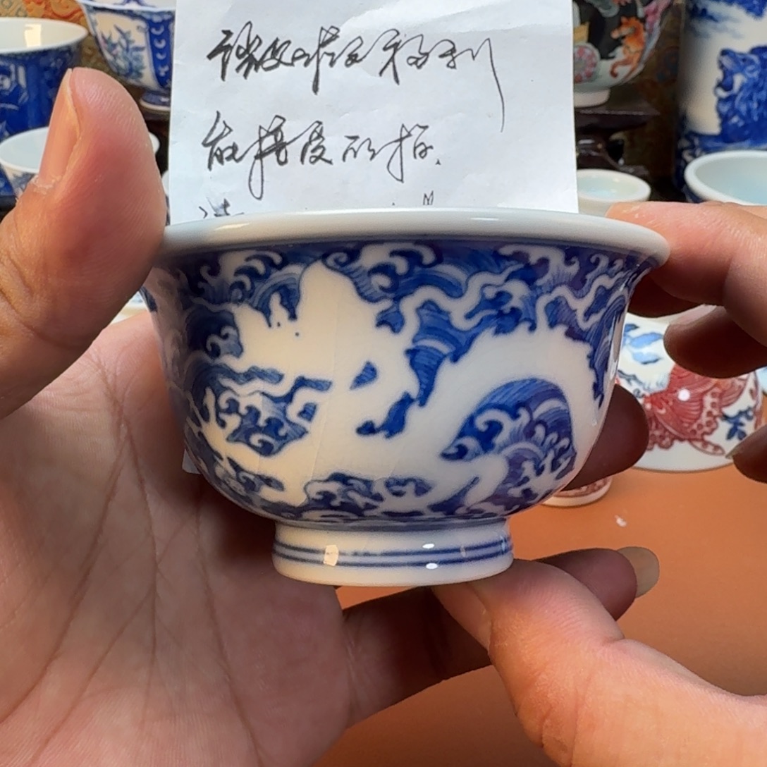 杯子陶景德镇全手工手绘陶瓷