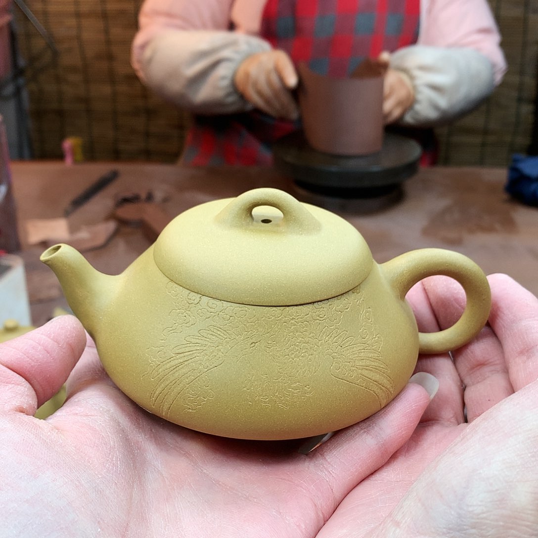 紫砂茶壶  汉棠石瓢 段泥