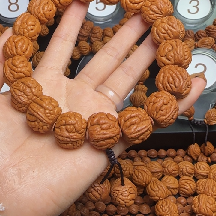 亚***手串桃核龙纹桃核