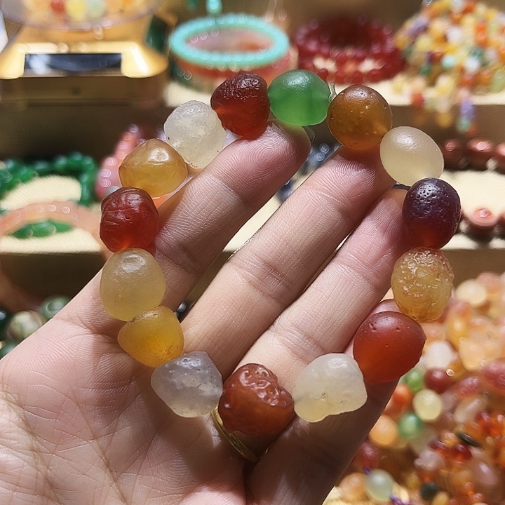 玛瑙/玉髓未镶嵌手链