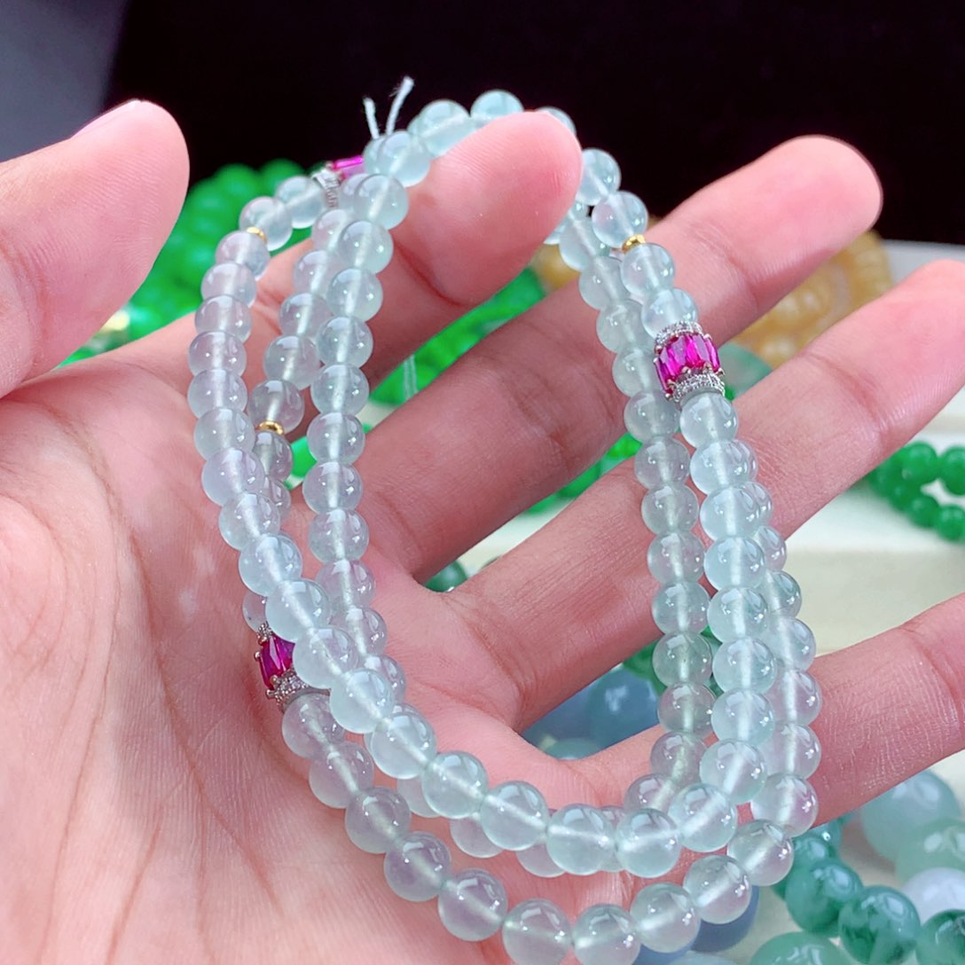 翡翠未镶嵌颈饰天然