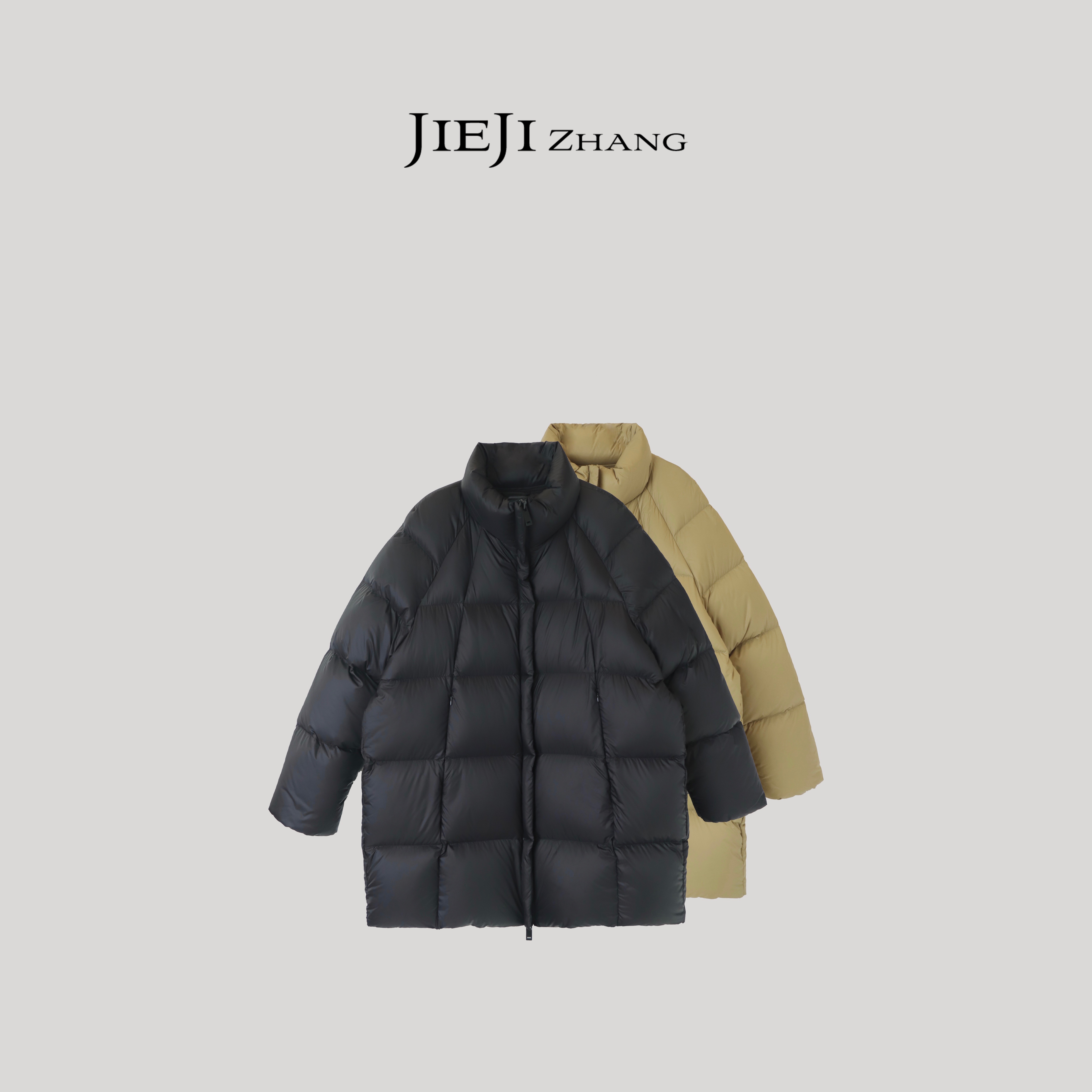 【JIEJI ZHANG】95白鹅绒高级定制秋冬时尚百搭长款鹅绒服351520