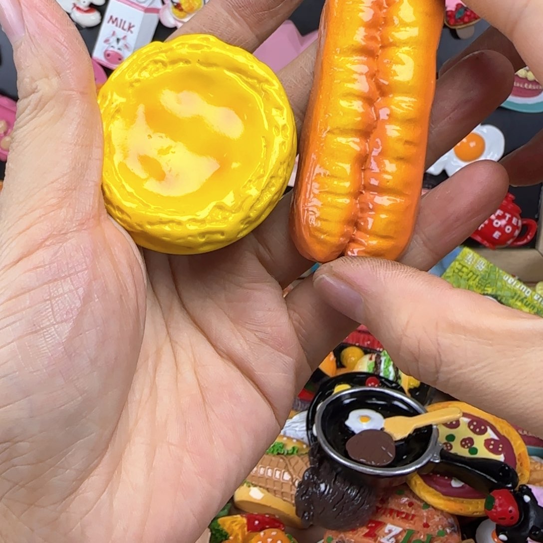 双层款蛋挞油条冰箱贴