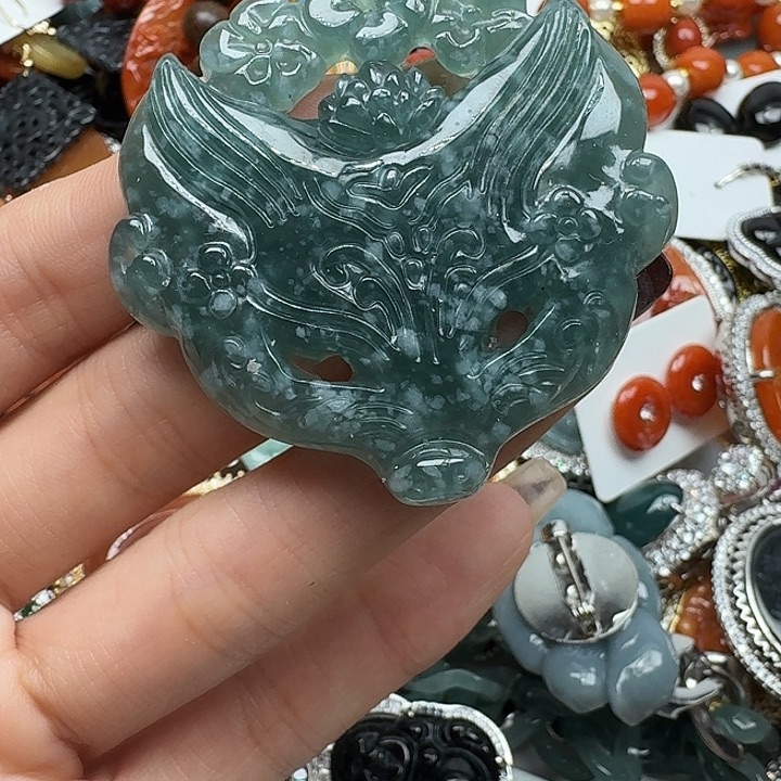 翡翠未镶嵌项链翡翠