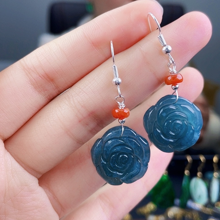 翡翠耳饰未镶嵌饰品