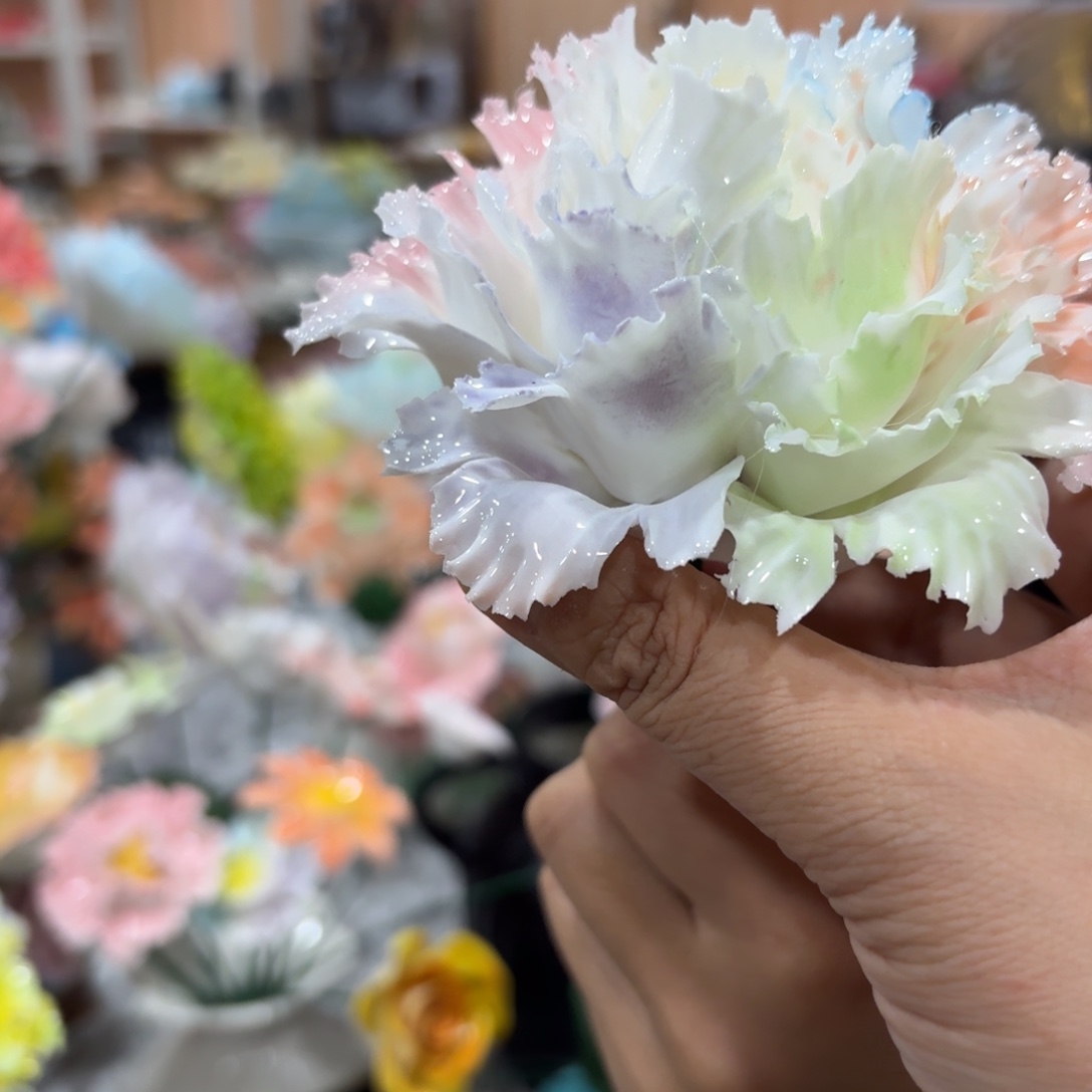 陶瓷花，20元发货，退款拉黑