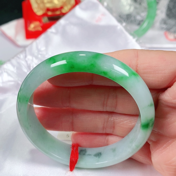 未镶嵌手镯翡翠   编号DH1121 正圈52-53