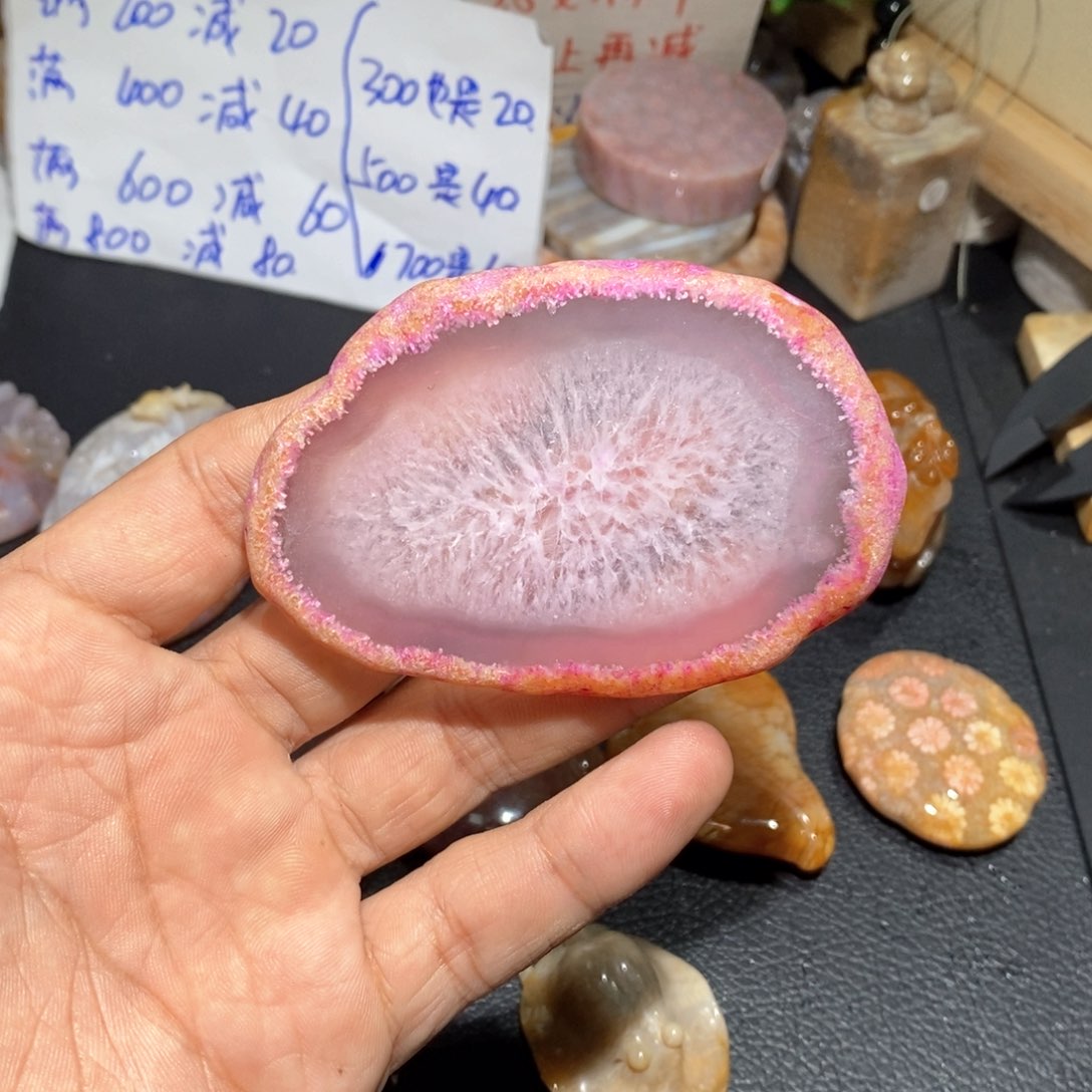 【闪购商品】硅化玉颈饰足银镀金镶嵌