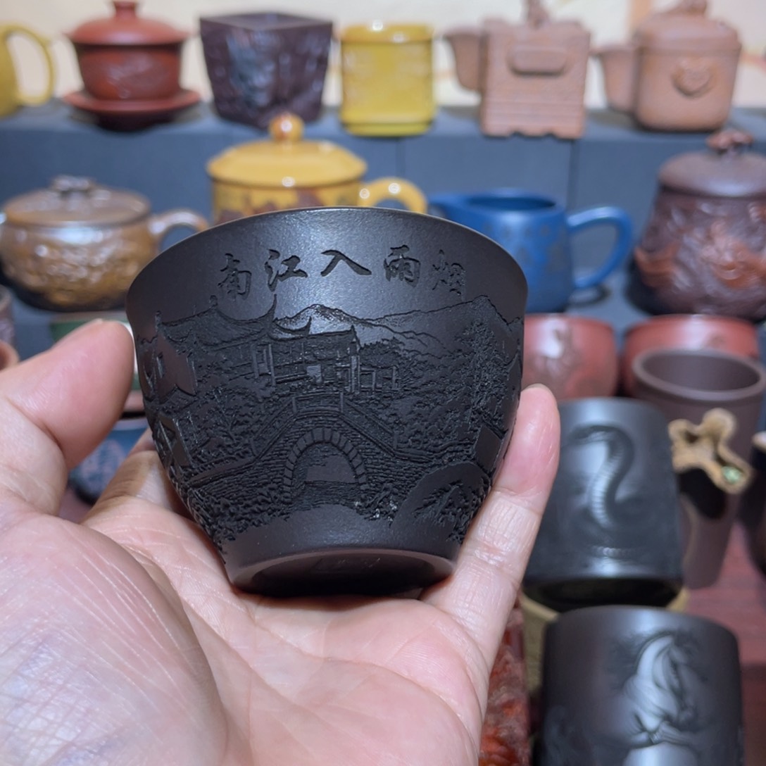 原矿紫砂手工主人杯