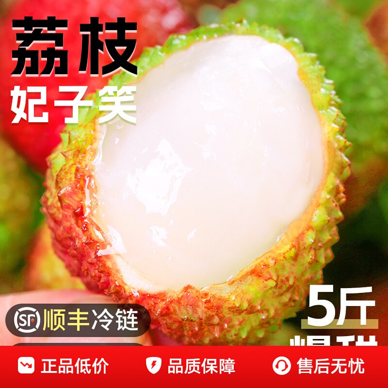 【明天送到家】广东茂名妃子笑荔枝新鲜采摘精品顺丰/京东多仓发货