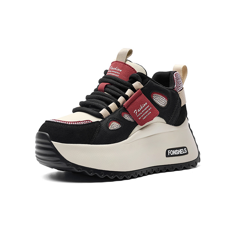  休闲鞋春季新款厚底韩版百搭增高复古女鞋2524