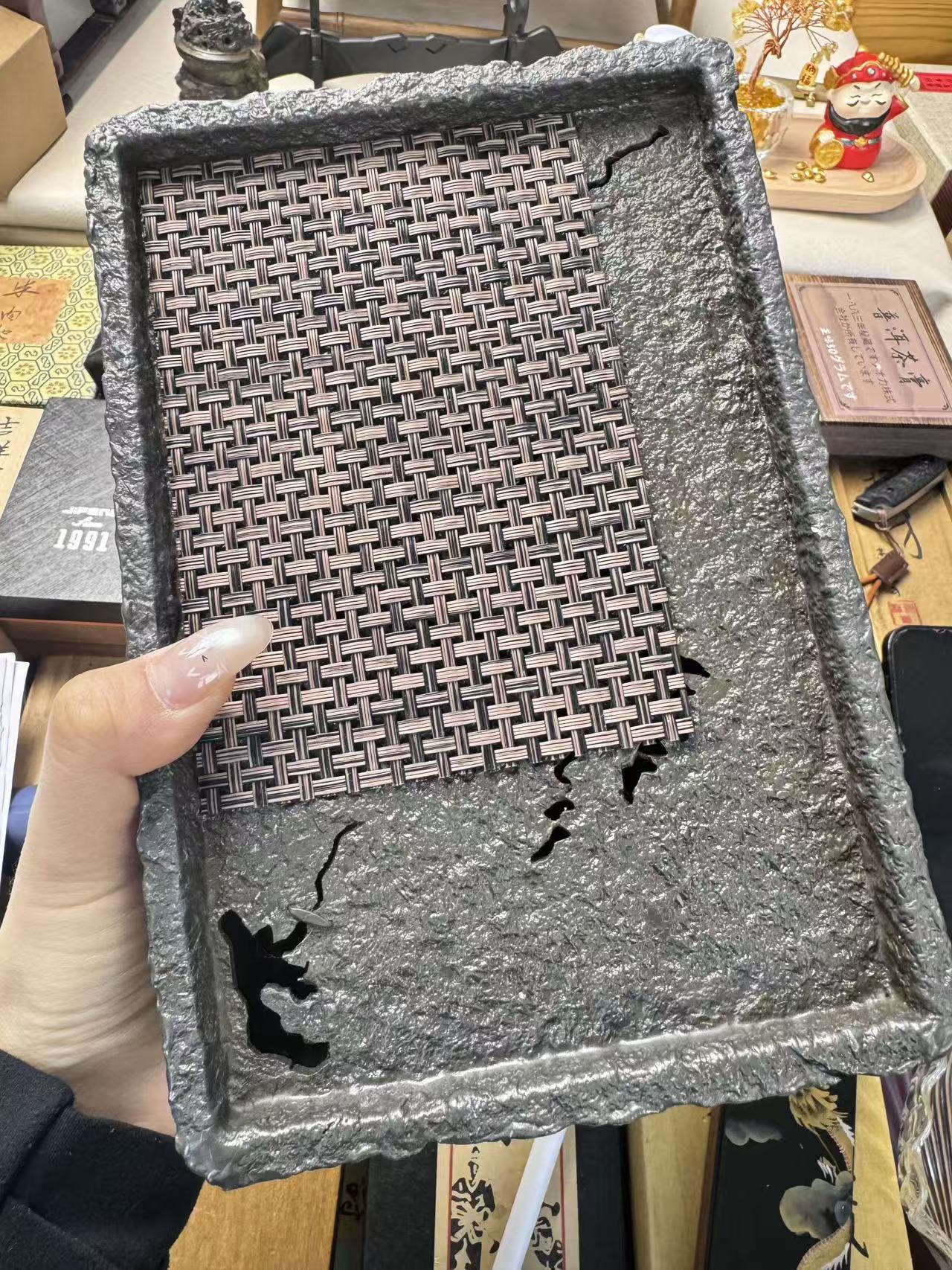 A茶道用品壶承盛放茶壶方形壶承144