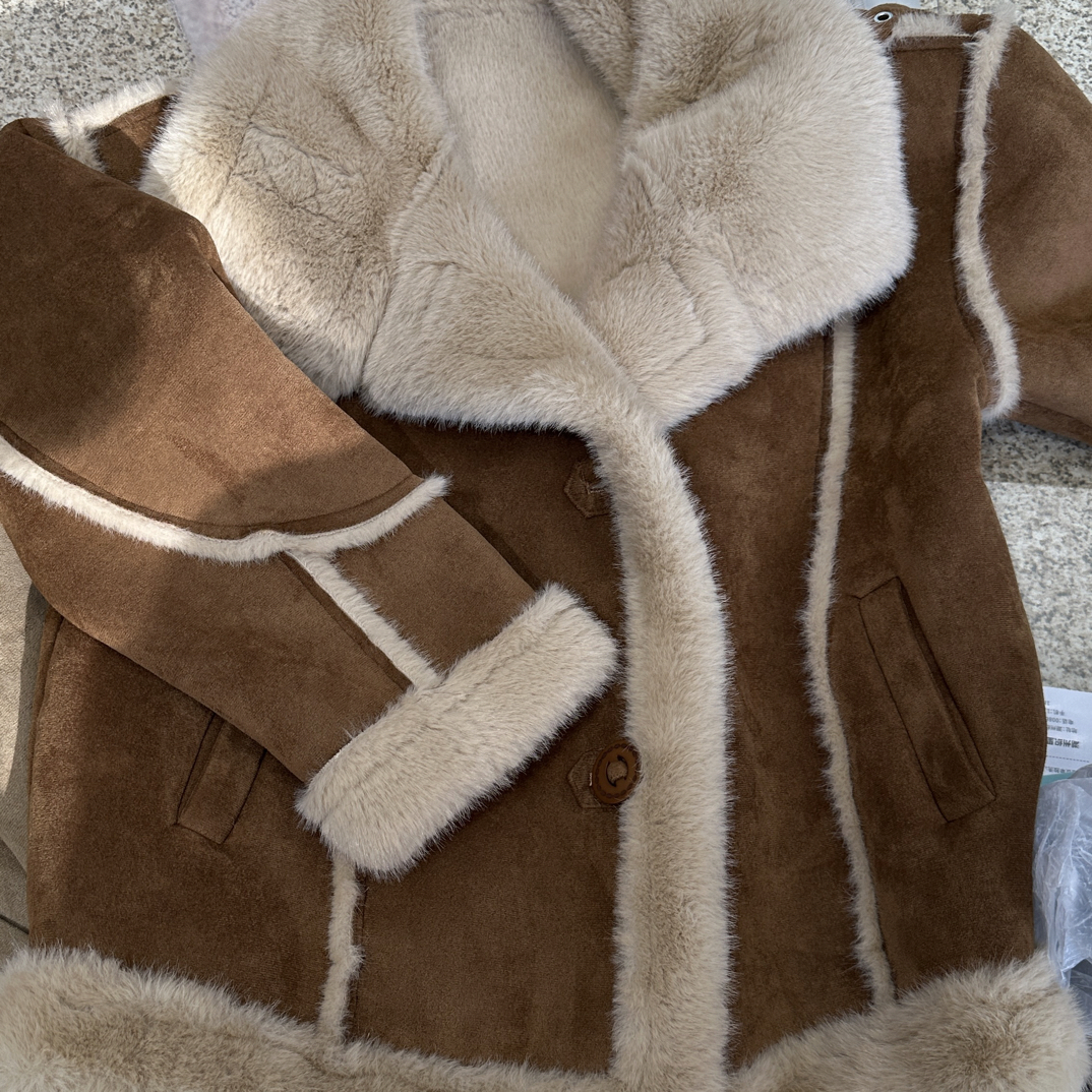 【主播推荐】翻领加绒加厚短款外套冬季保暖百搭