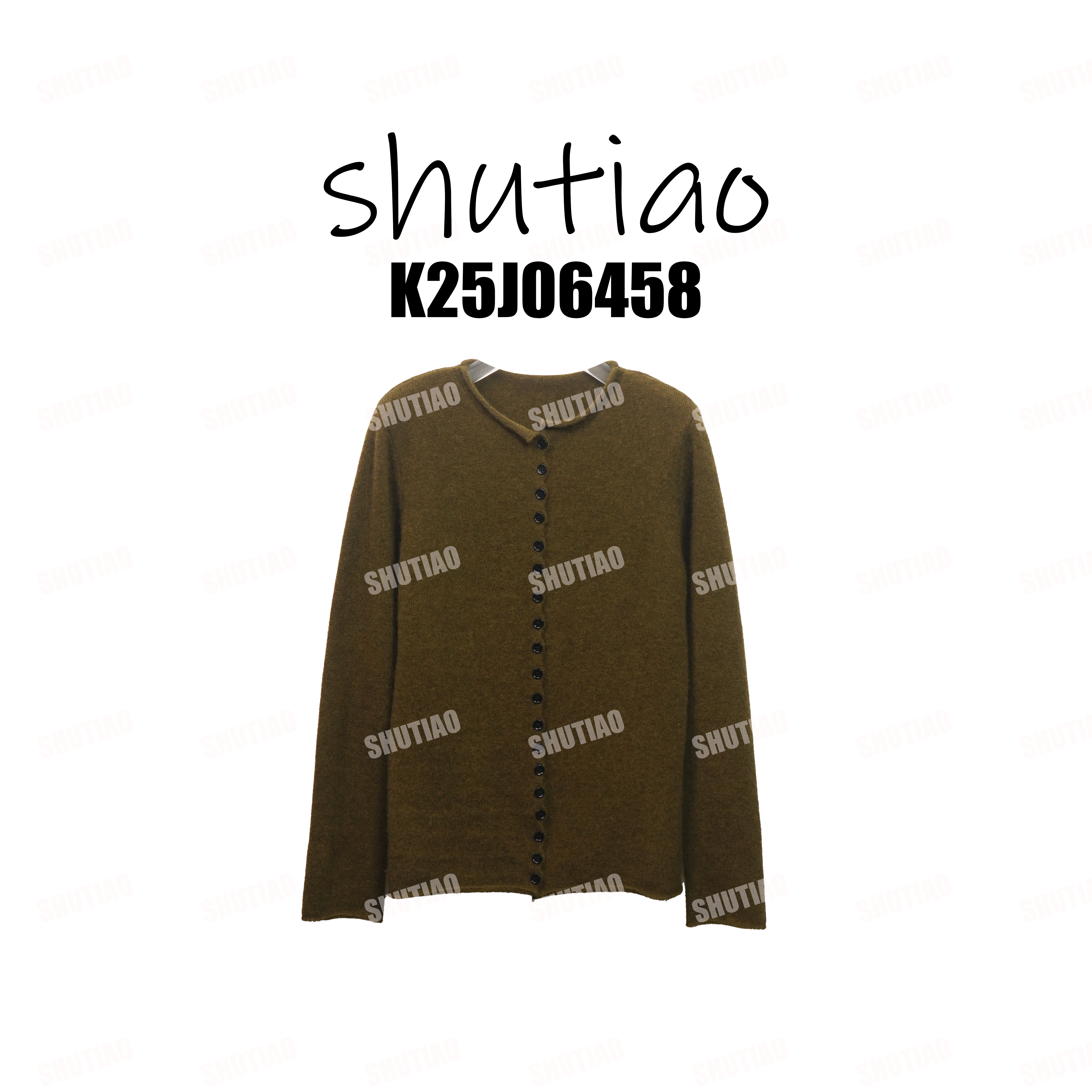 【SHUTIAO】2025冬季：新款小众设计款开衫K25J06458