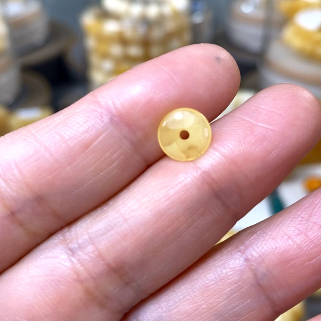 裸石琥珀未镶嵌隔片