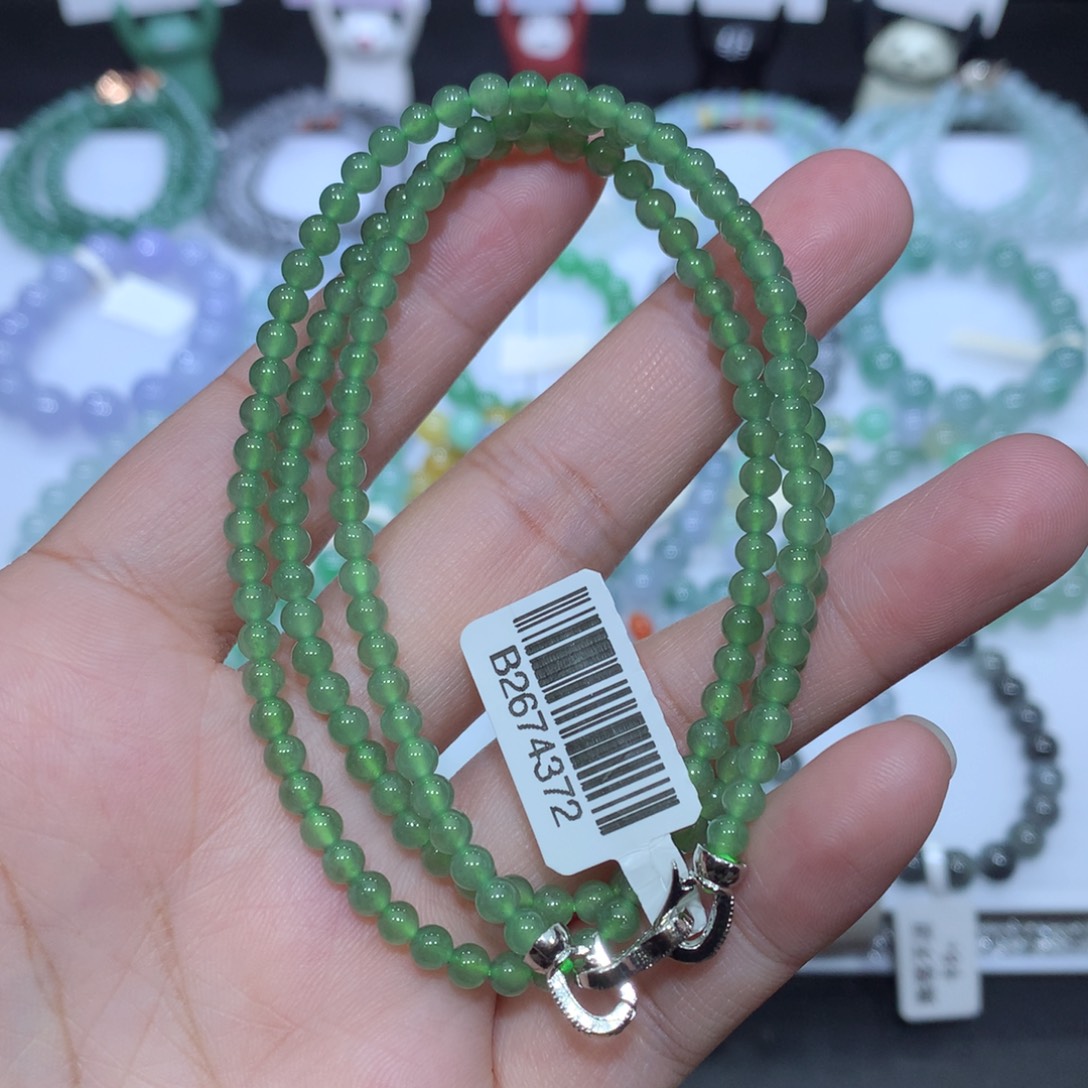 翡翠未镶嵌手串天然