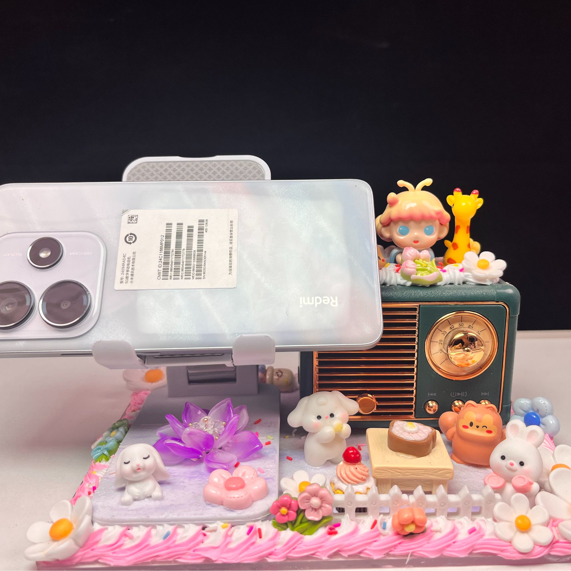 正版萌粒复古音响手工DIY