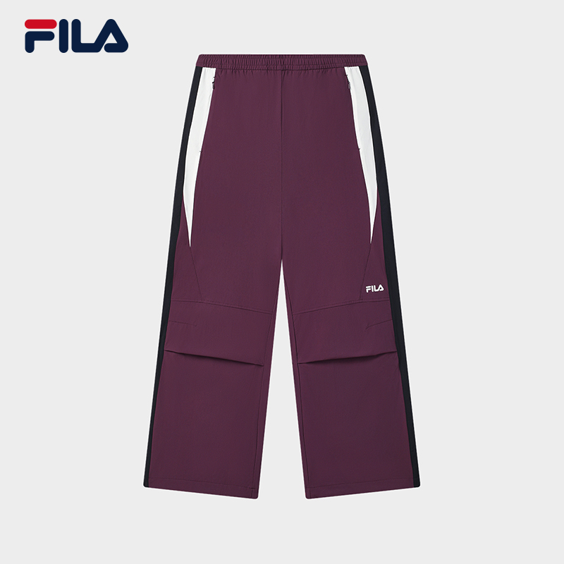 Fila/斐乐【夏日出游】25春季新款女户外休闲梭织长裤F11W519808F