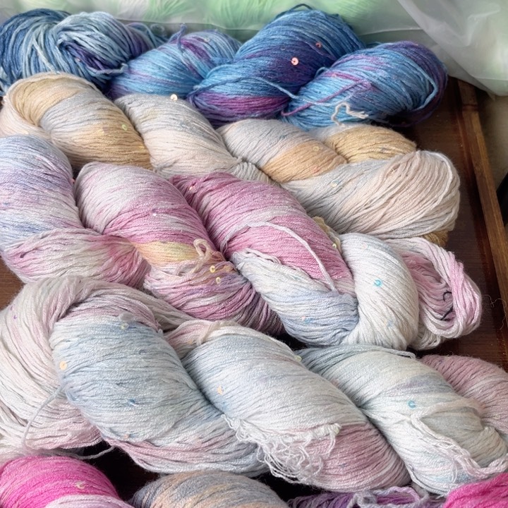 羊毛亮片花包06号