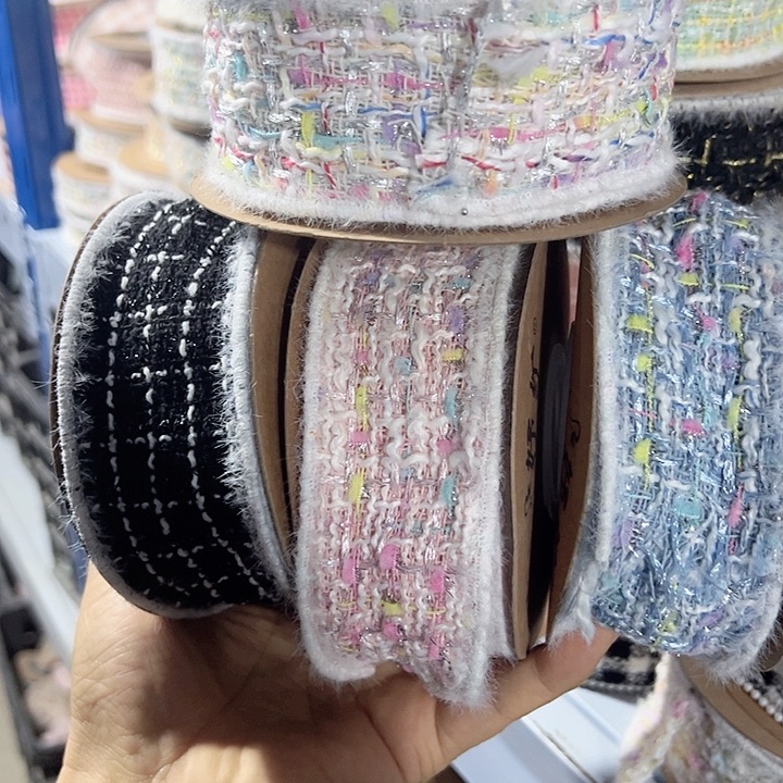 5的毛边小香风4色各5码材料