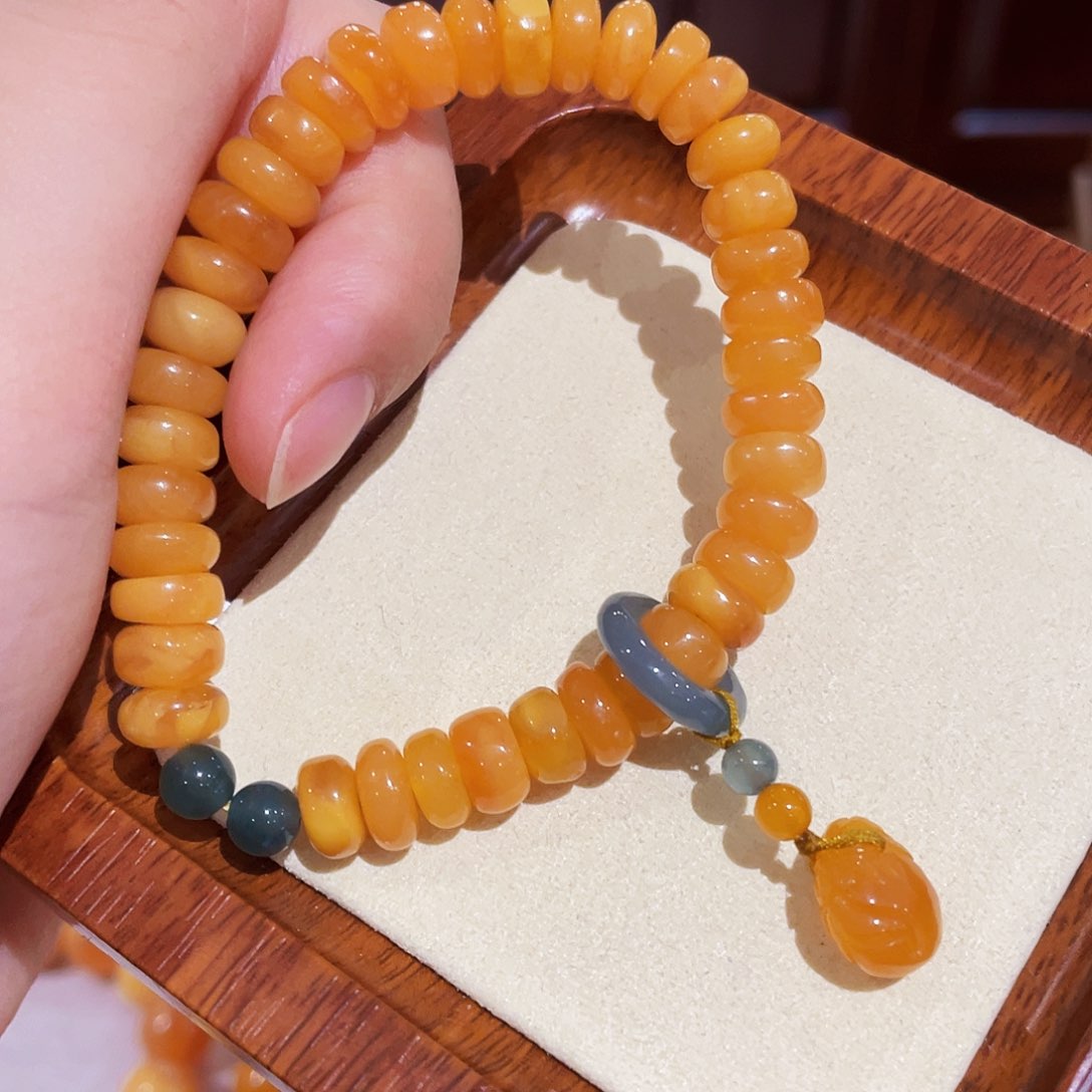 蜜蜡手链未镶嵌手串