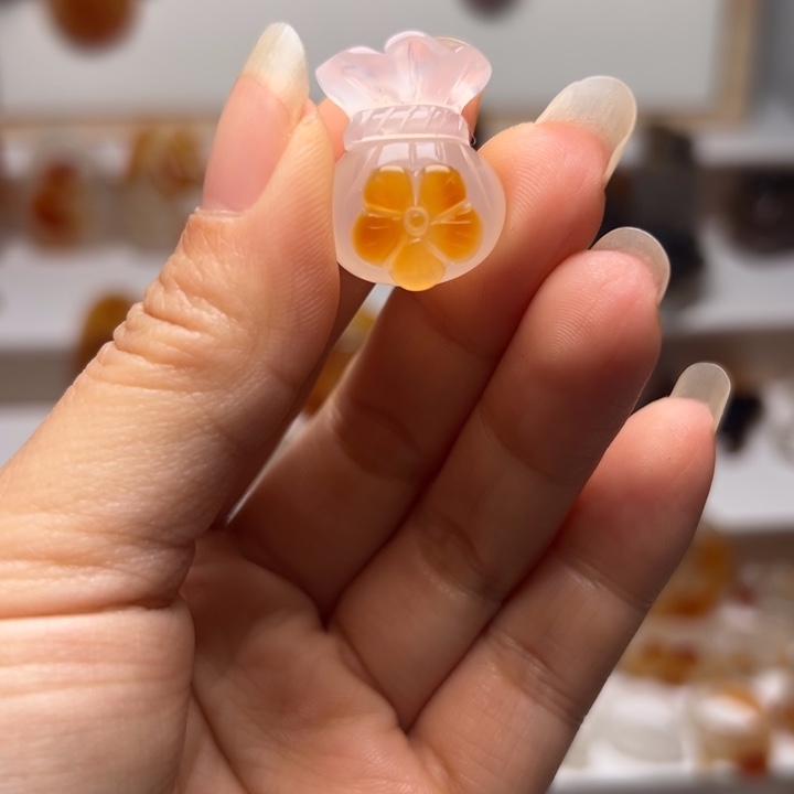玛瑙/玉髓合金吊坠
